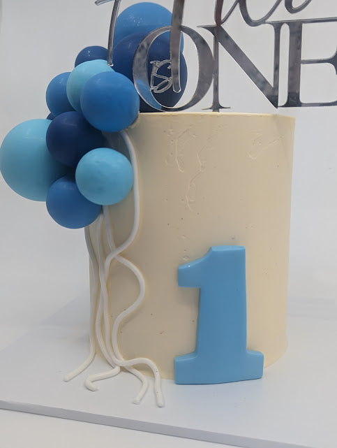 Balloon birthday cake