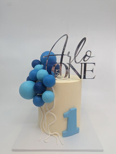 Balloon birthday cake