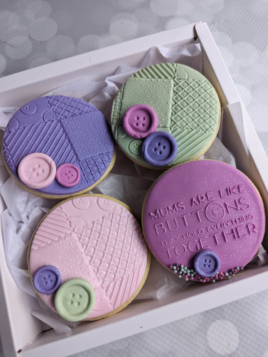Mothers Day Button Cookies